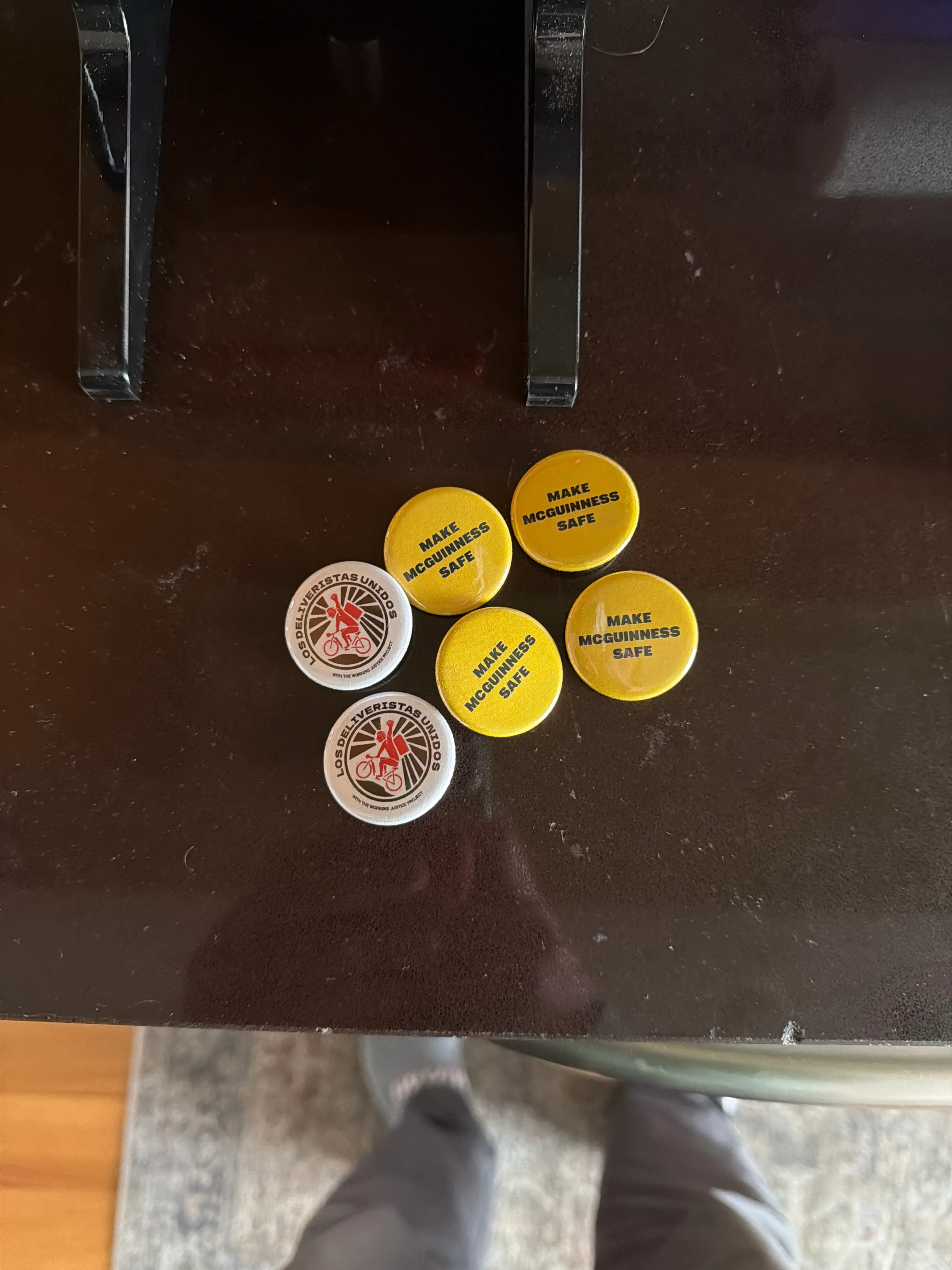 Make McGuinness Safe campaign buttons